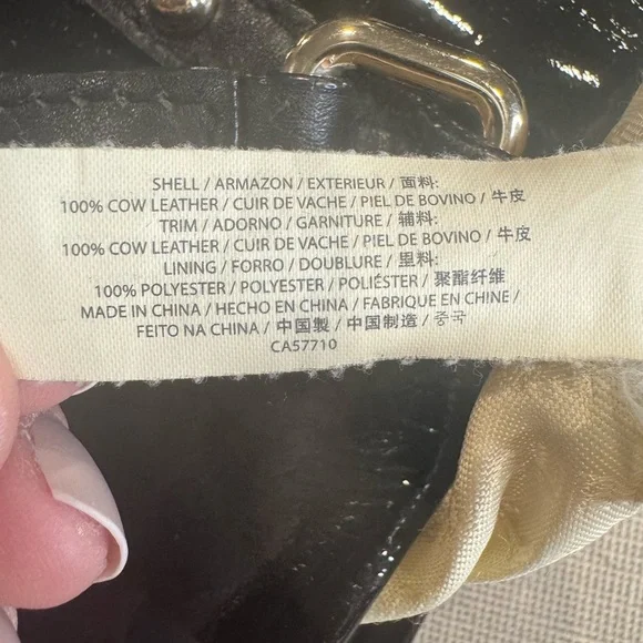 Kate Spade Black Glossy Tote Bag - Picture 5 of 9